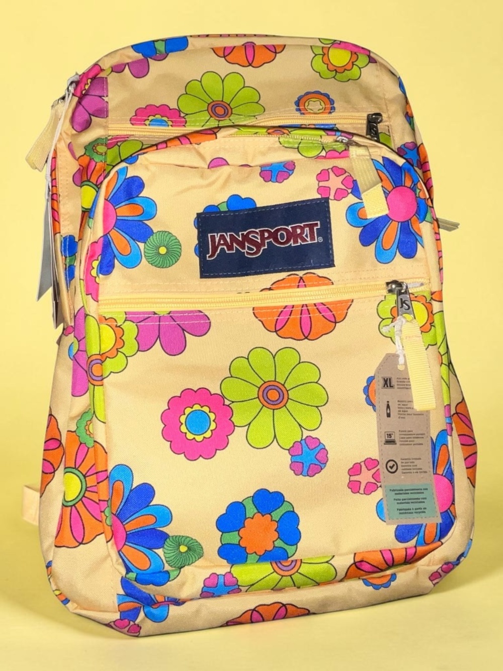 Jansport Crosstown Backpack. Power to the Flower. NWT